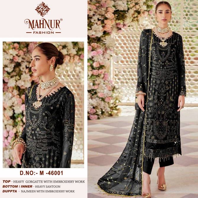 Mahnur Vol 46 Heavy Georgette Pakistani Suits Wholesale Clothing Suppliers In India
